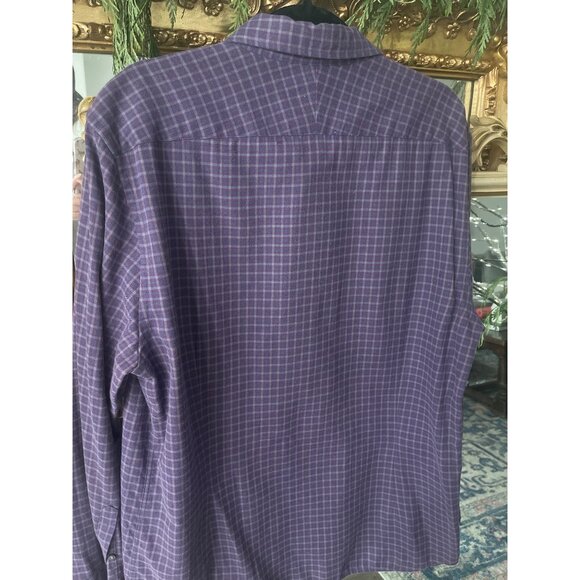 Charles Tyrwhitt London Button-Down Collar Brushed Flannel Slim Fit Shirt - SZ L - Picture 8 of 9